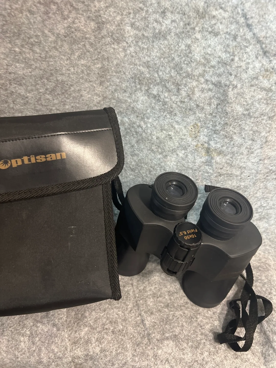Optisan 10x50 Binoculars now with case and shoulder strap image indicator(4)