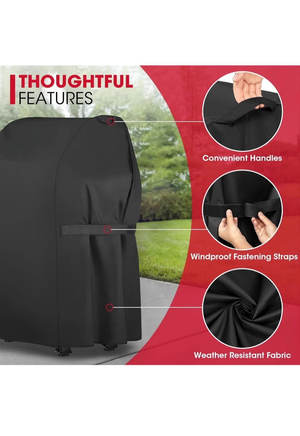 Grill Cover, Fits Weber Spirit 210 image indicator(5)