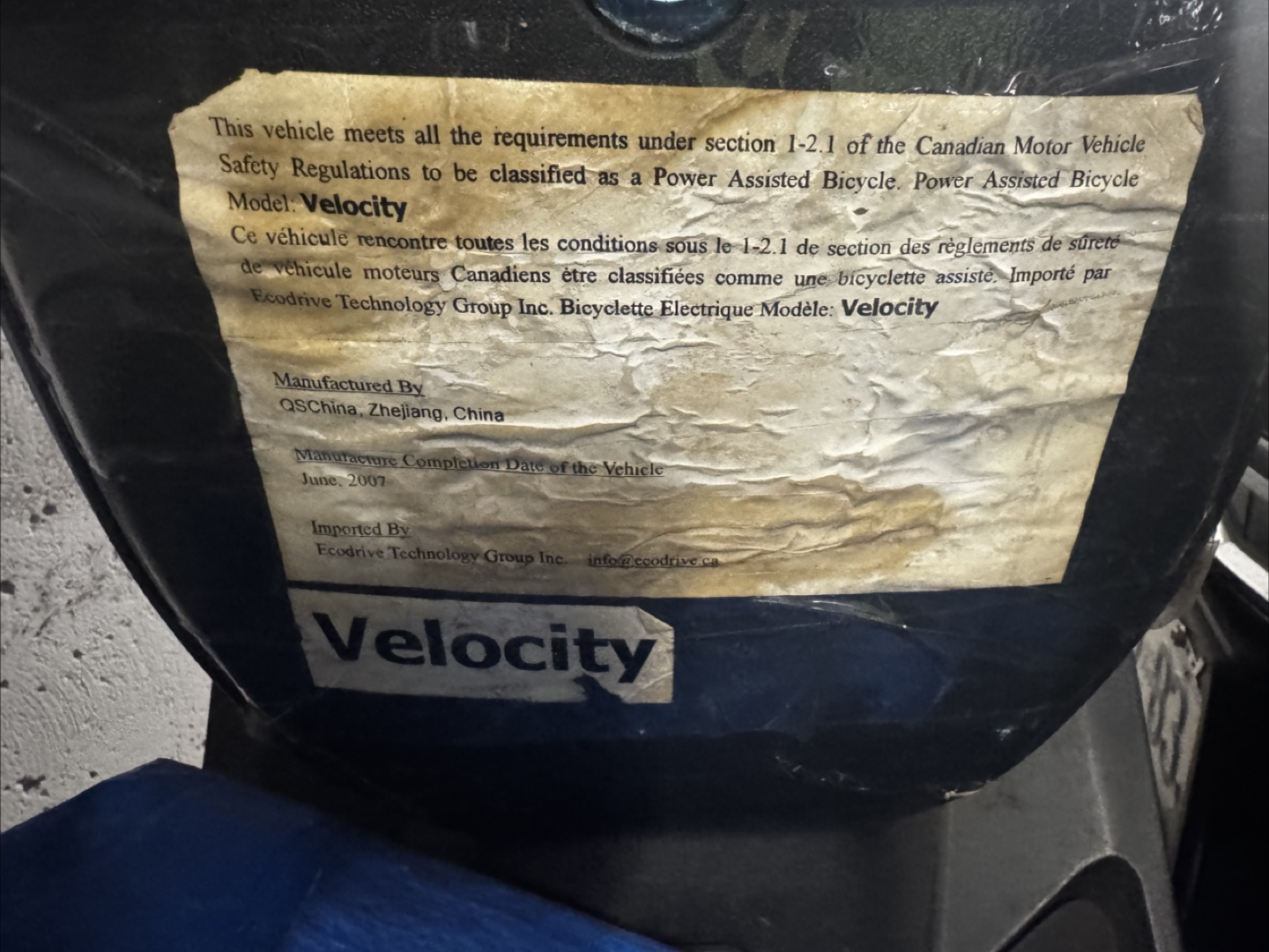Velocity Electric Scooter (2007 model) - photo 5