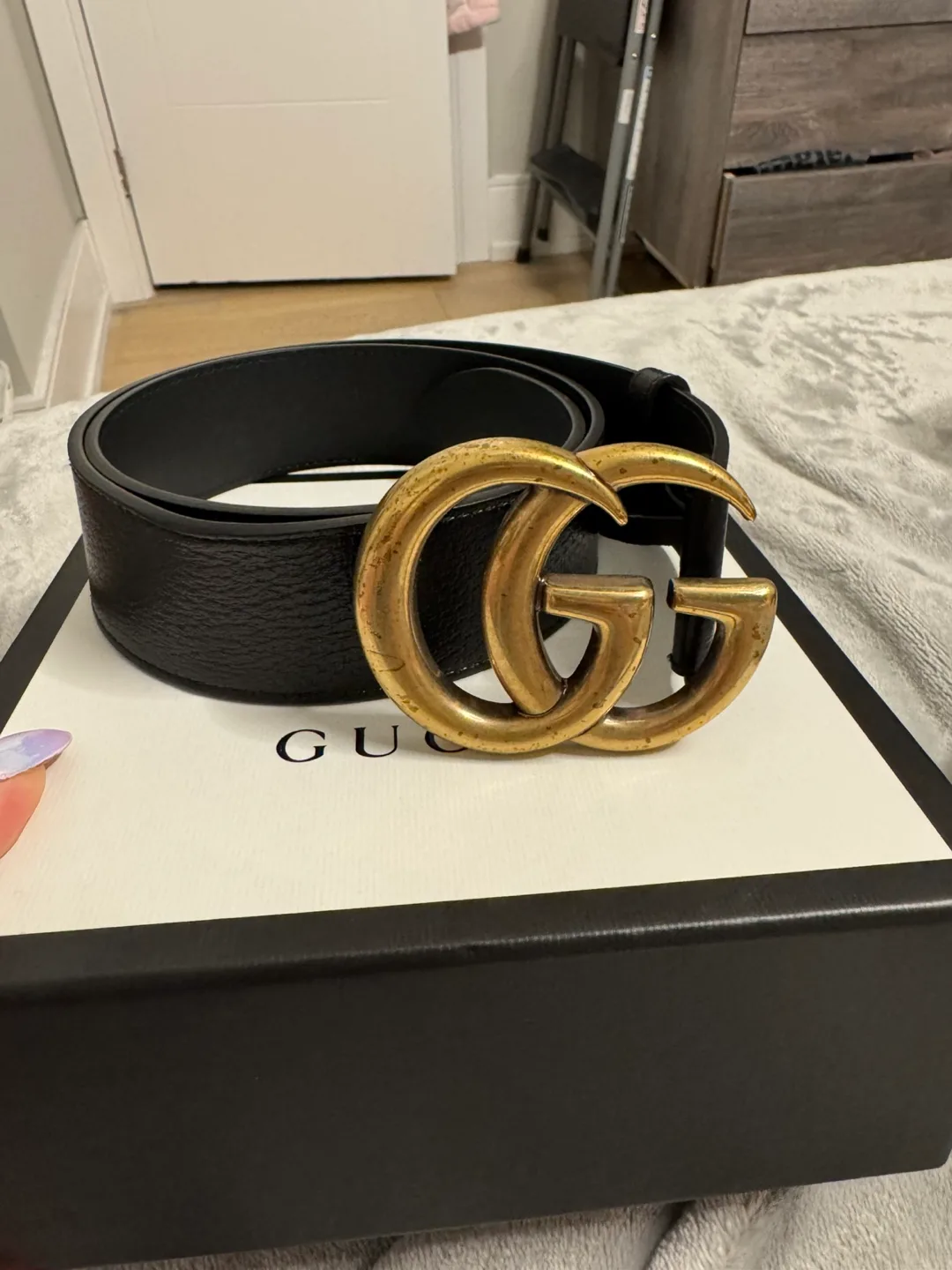 Gucci GG Signature Leather Belt thumbnail