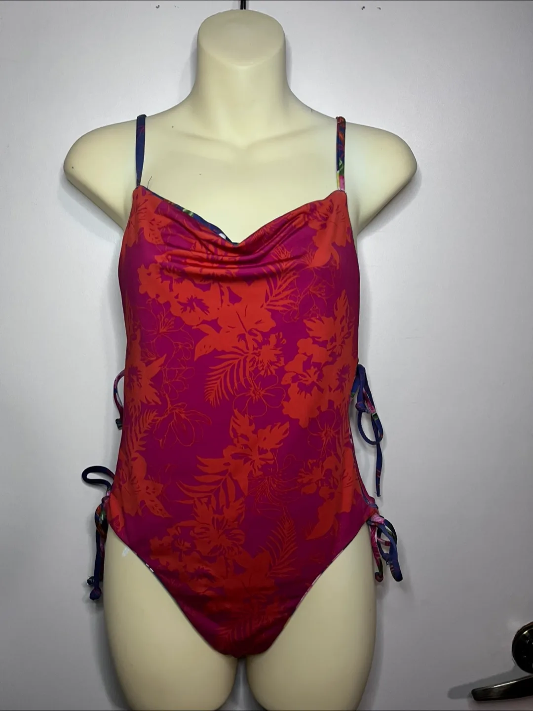 Floral Reversible One Piece Swimsuit thumbnail