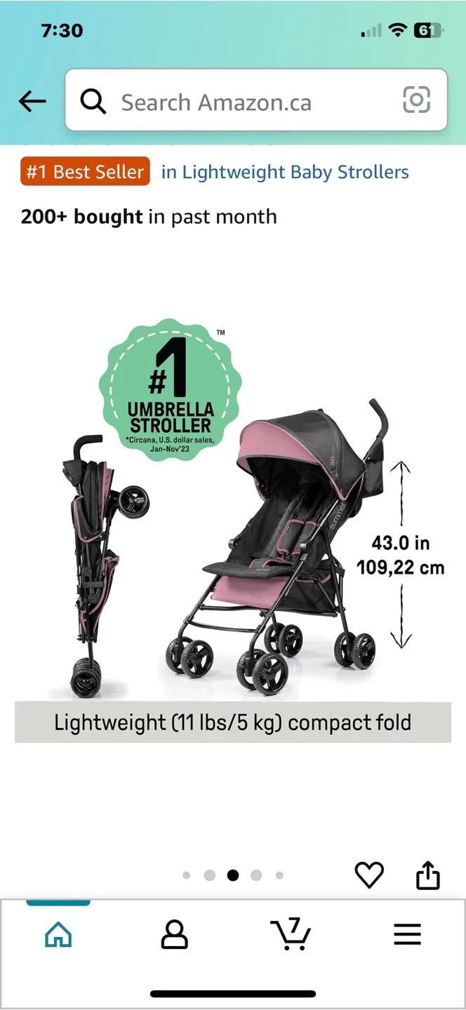 Summer 3Dmini Lightweight Stroller thumbnail