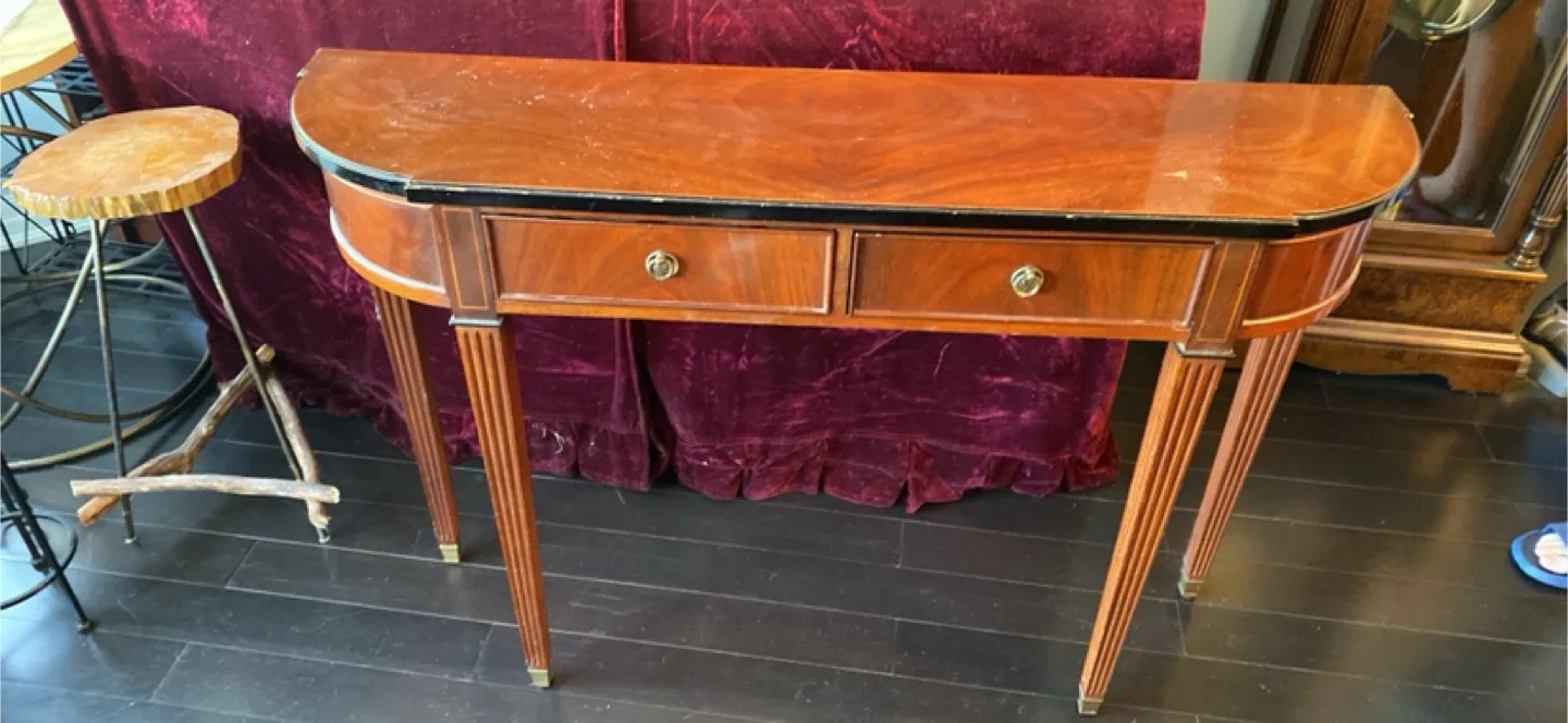 Vintage Wooden Console Table image indicator(2)