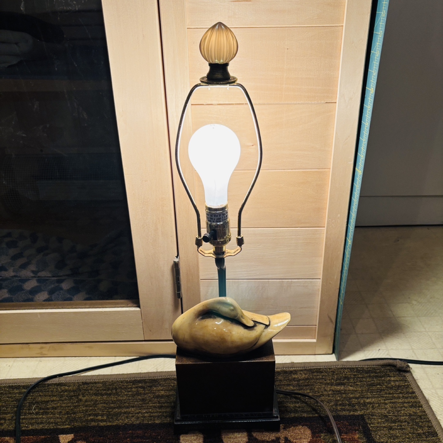Sweet Vintage Duck Table Lamp with Shade 🥕 - photo 2
