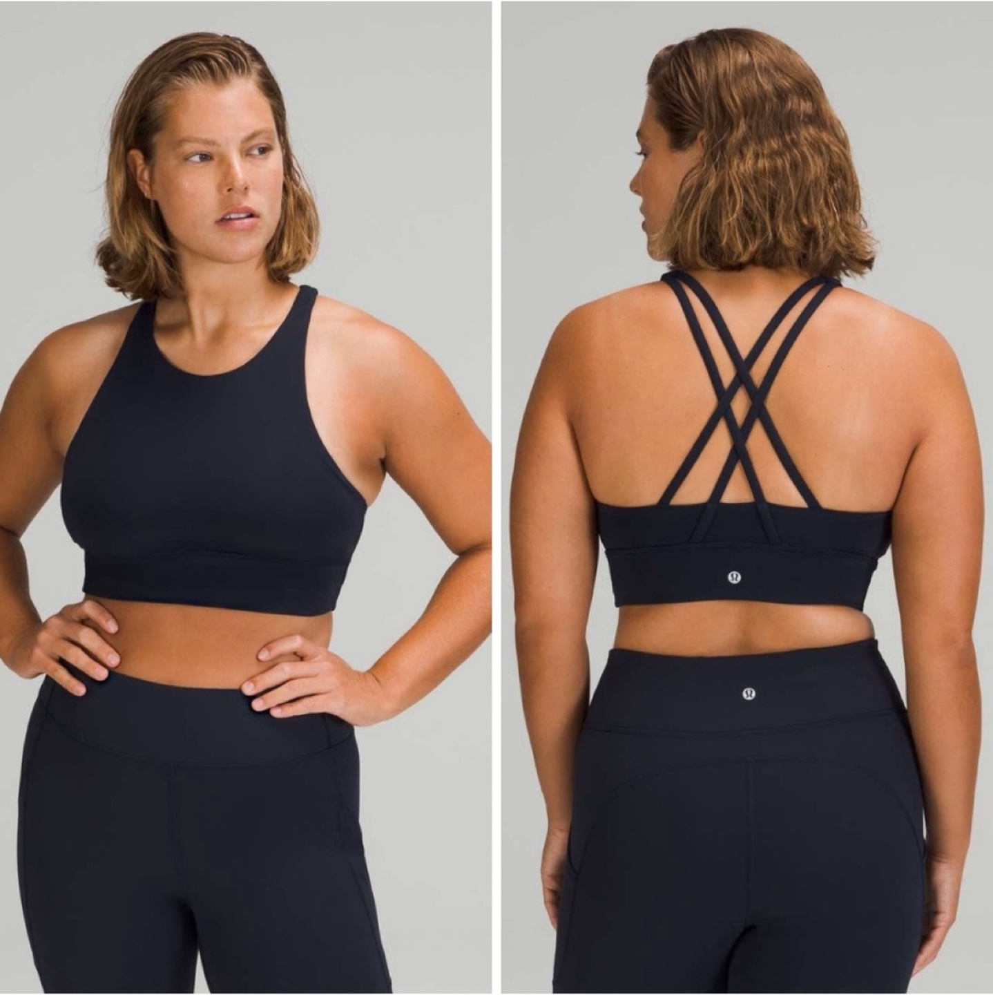 Lululemon High Neck Longline Energy Bra (Navy) - photo 3