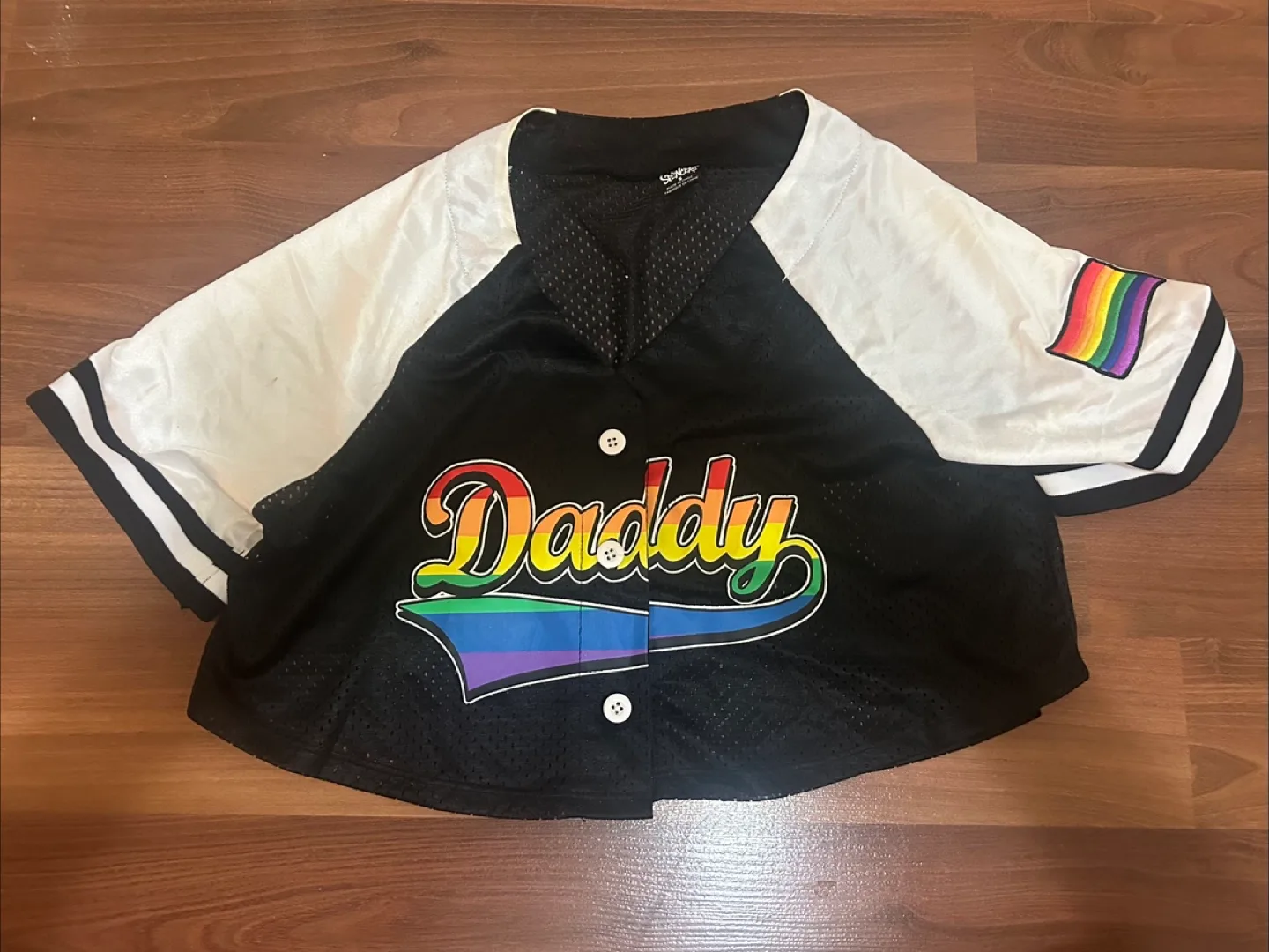 Spencer’s Cropped Daddy Pride Jersey size S thumbnail