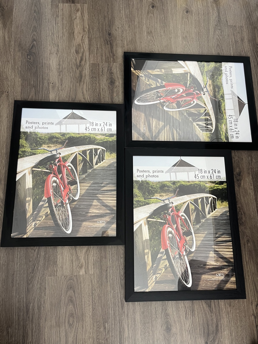 Set of 3 Black Frames 18x24 - photo 2