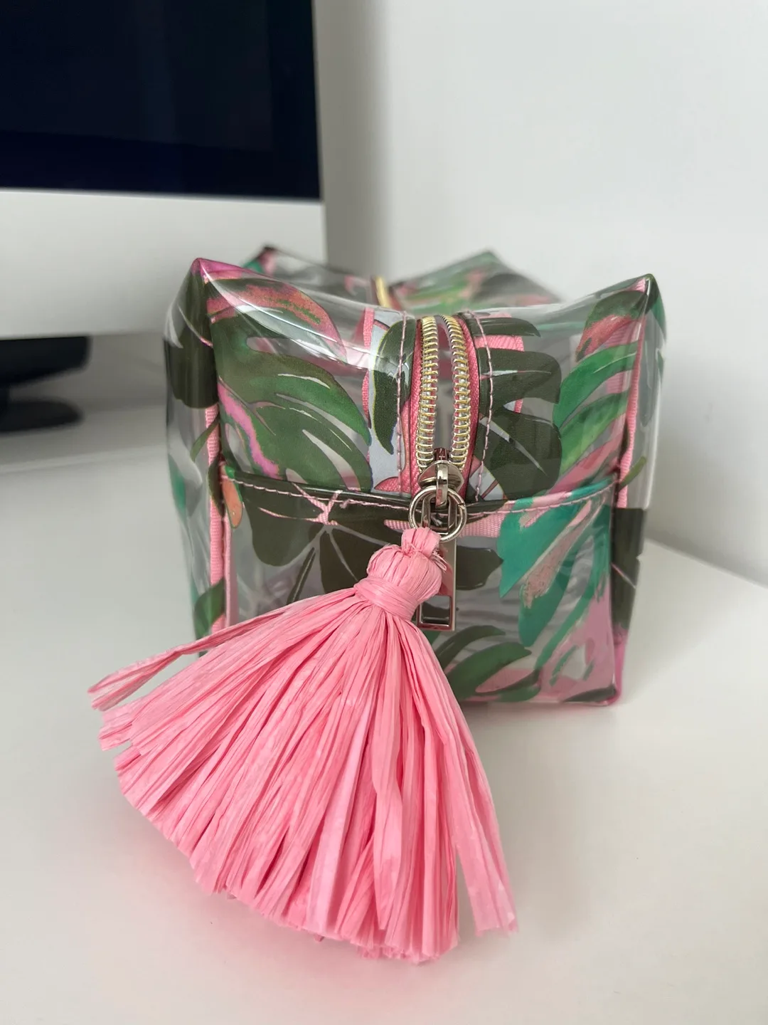 Indigo Leaf Makeup Bag thumbnail