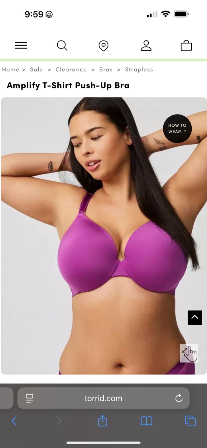 Torrid Amplify T-Shirt Push-Up Bra NEW NEVER USED - photo 3