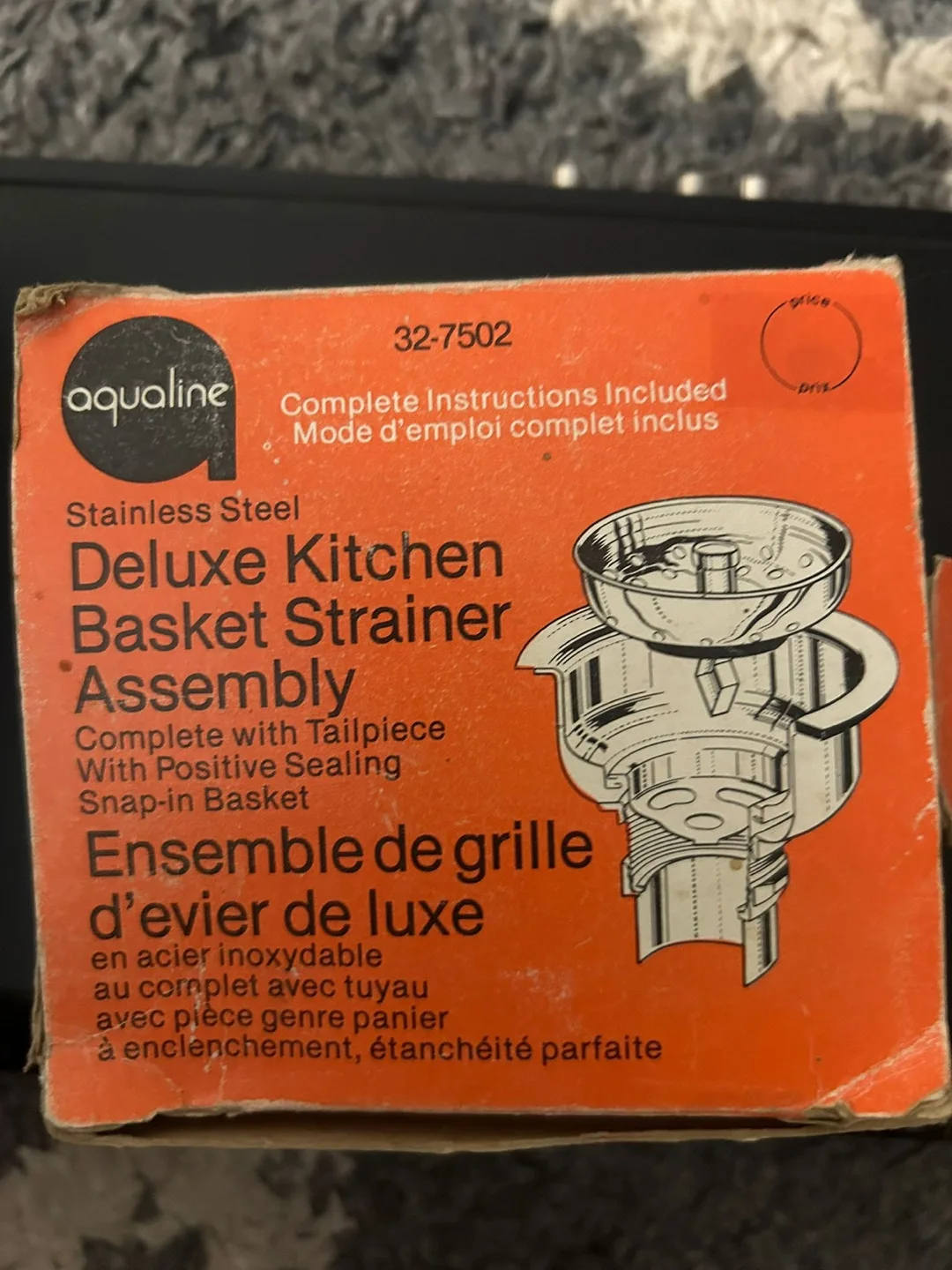Aqualine Deluxe Kitchen Basket Strainer Assembly thumbnail