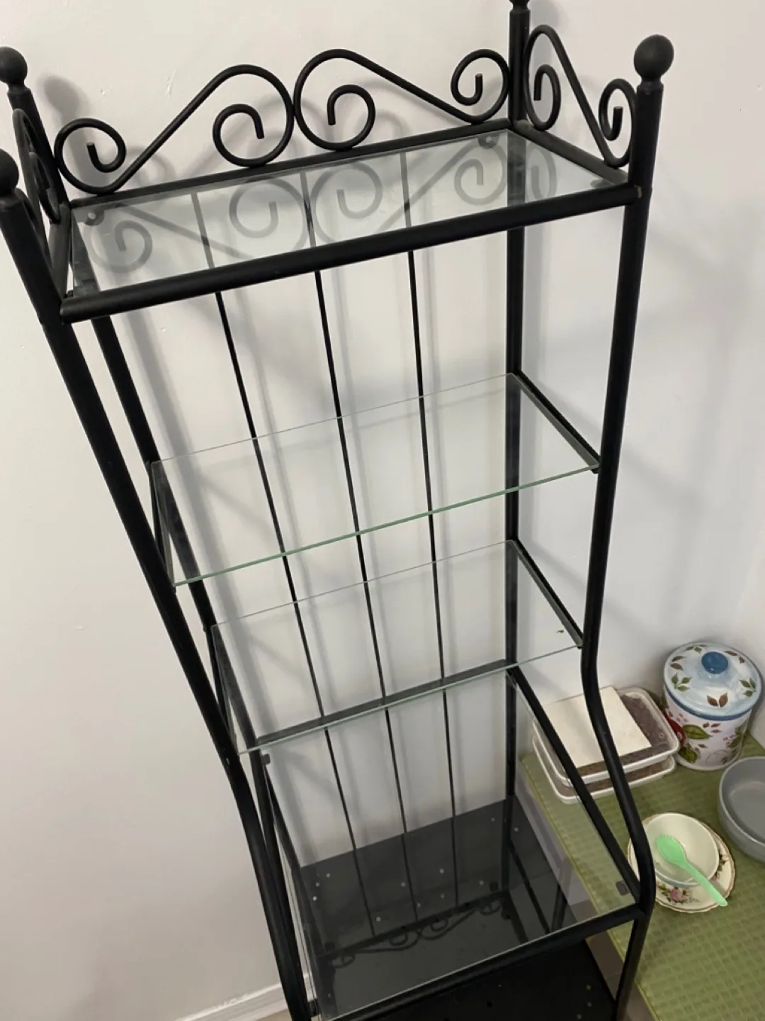 Metal and glass shelf image indicator(4)