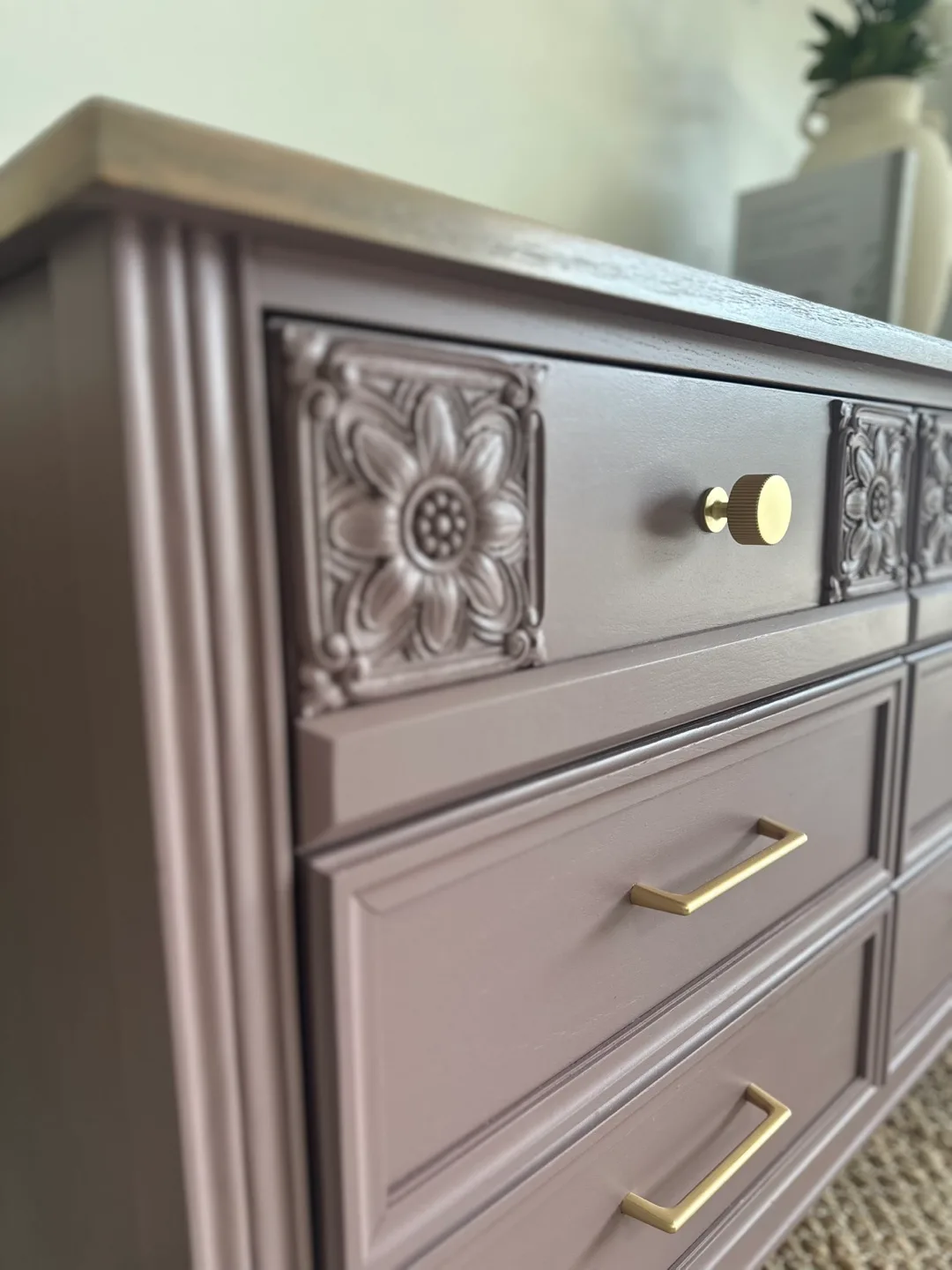 Refinished Violet Vintage Dresser image indicator(4)