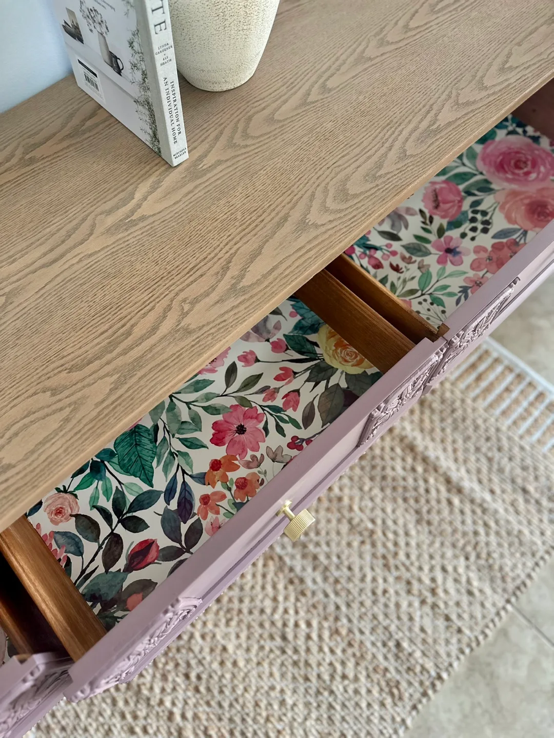 Refinished Violet Vintage Dresser image indicator(3)