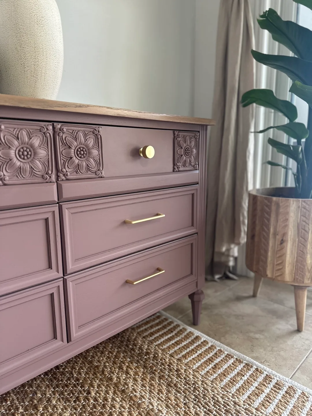Refinished Violet Vintage Dresser image indicator(2)