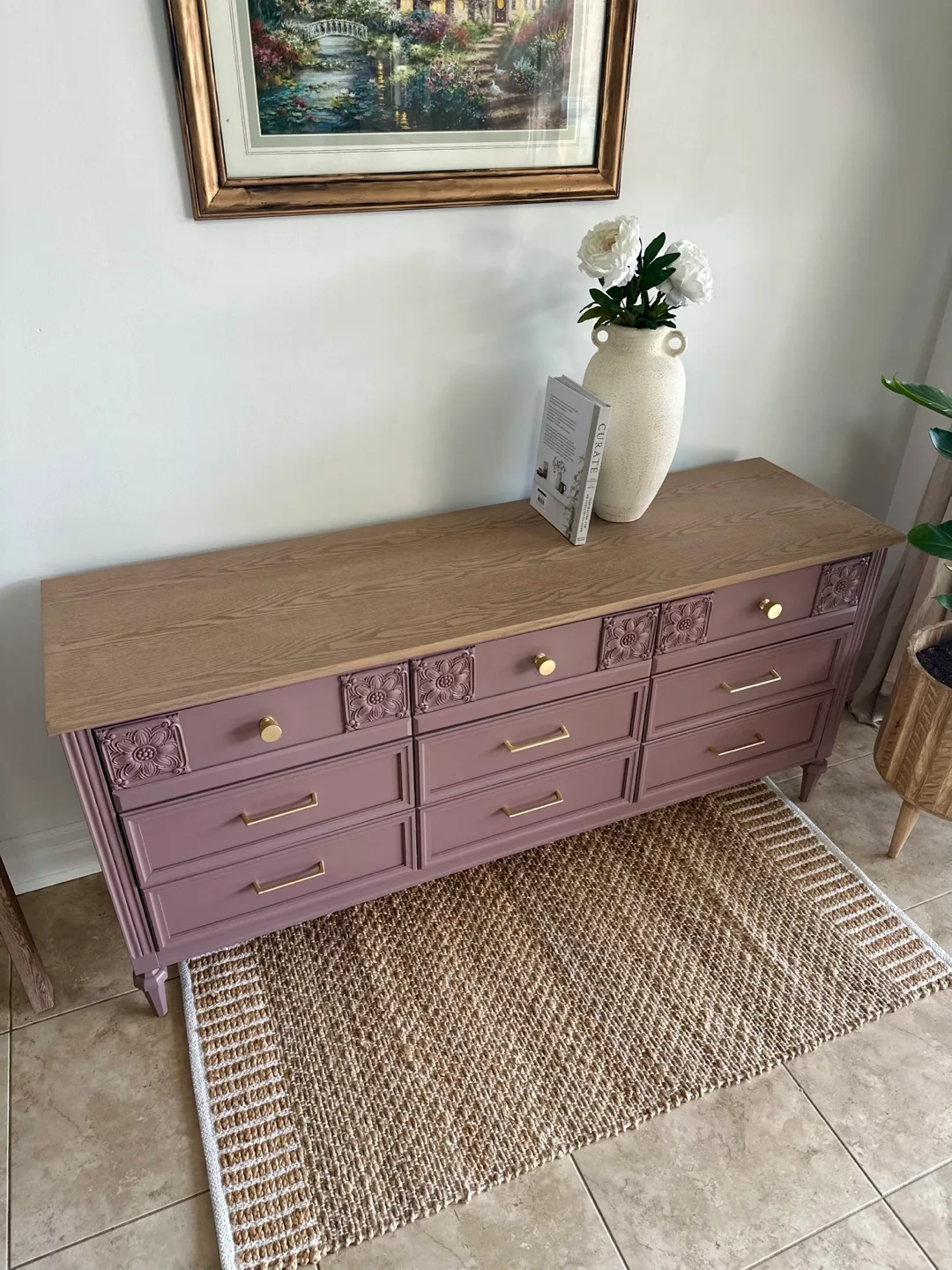 Refinished Violet Vintage Dresser image indicator(6)