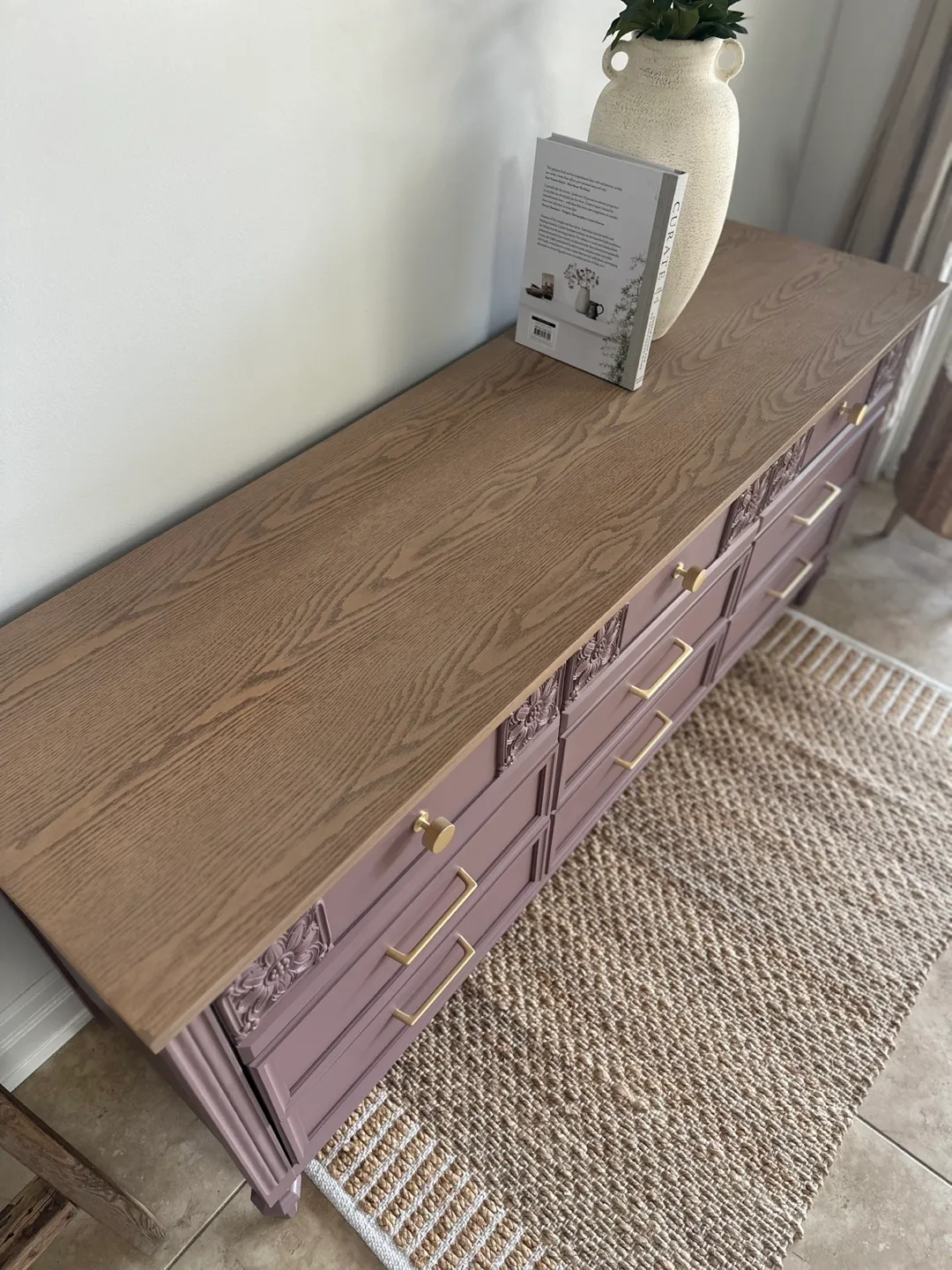 Refinished Violet Vintage Dresser image indicator(5)
