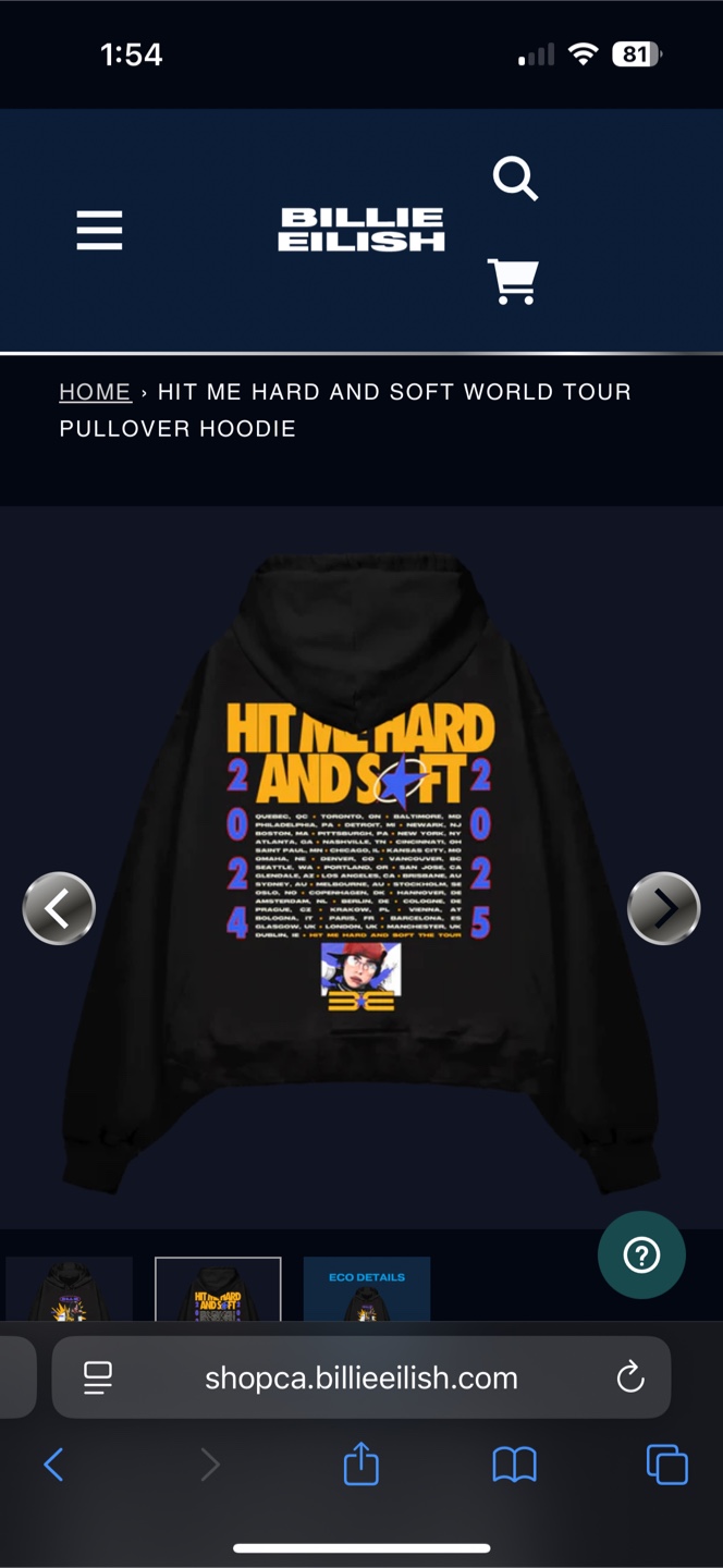 Billie Eilish Hit Me Hard And Soft World Tour Hoodie - photo 4