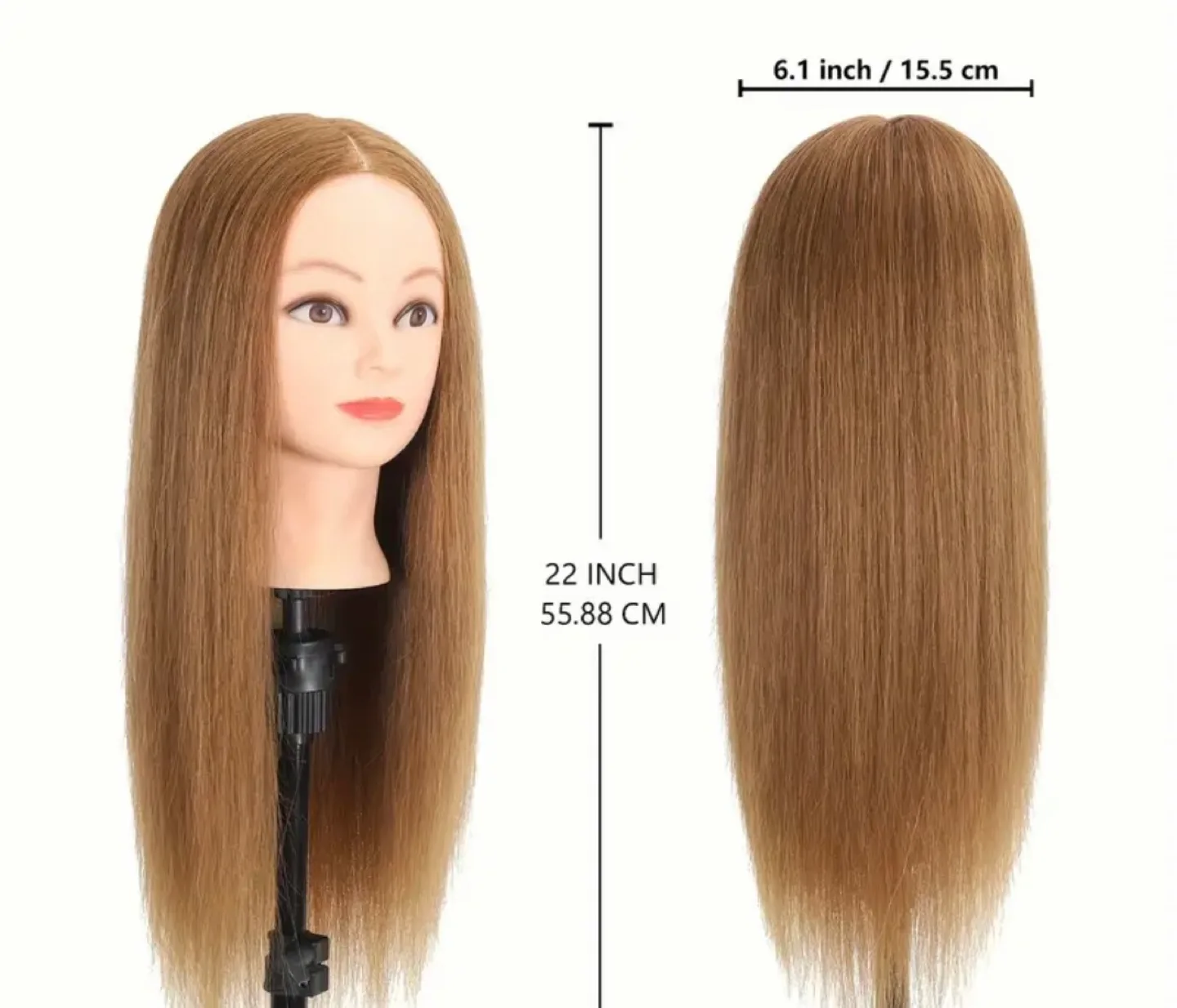Mannequin Head with Hair for Hairstyling thumbnail