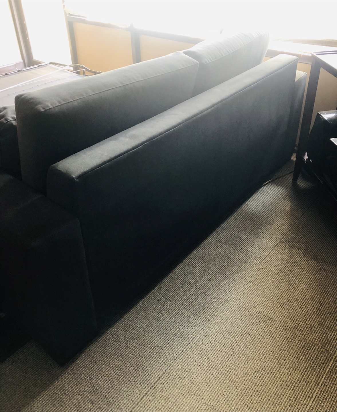 Couch with pull out bed- Grey Fabric - photo 3