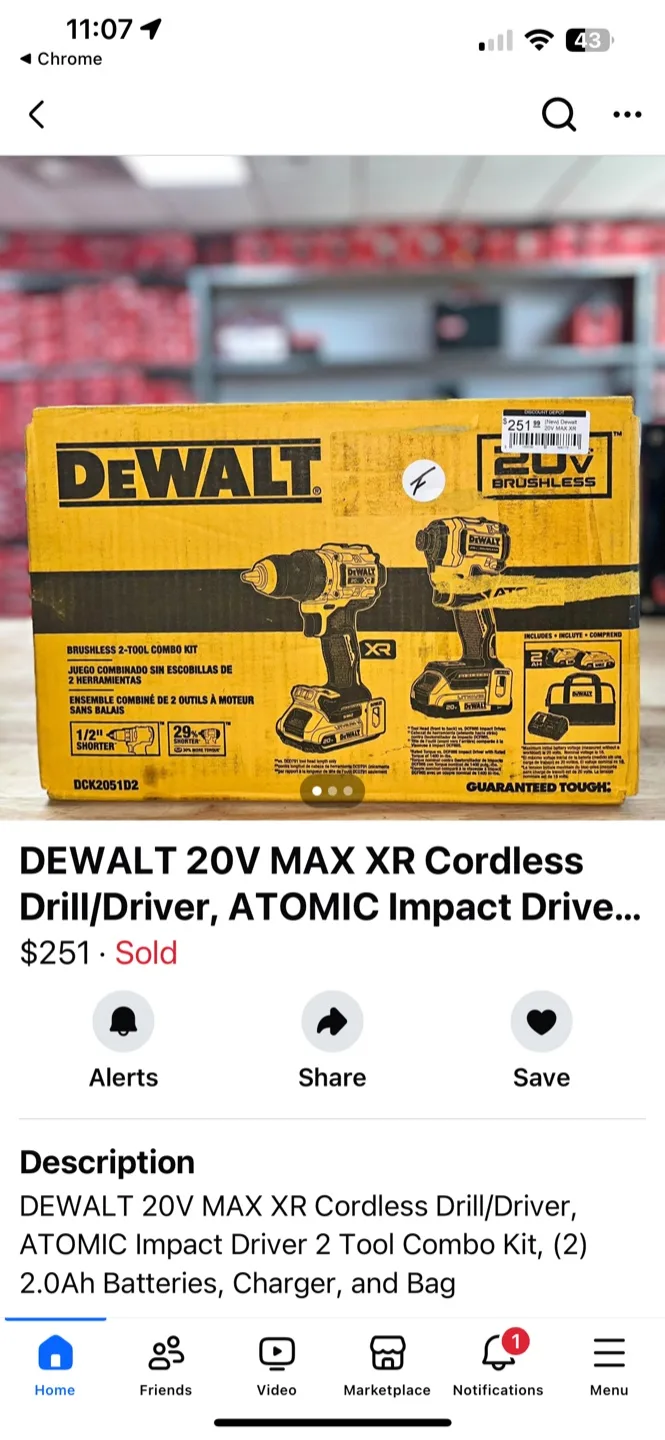 DeWalt 20V MAX Brushless 2-Tool Combo Kit thumbnail