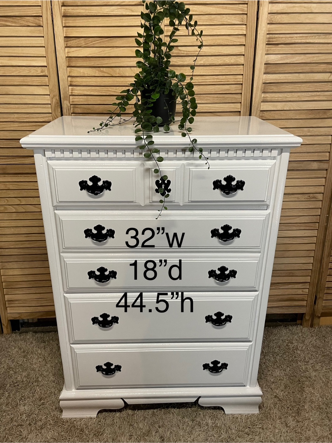 White Drawer Dresser - photo 4