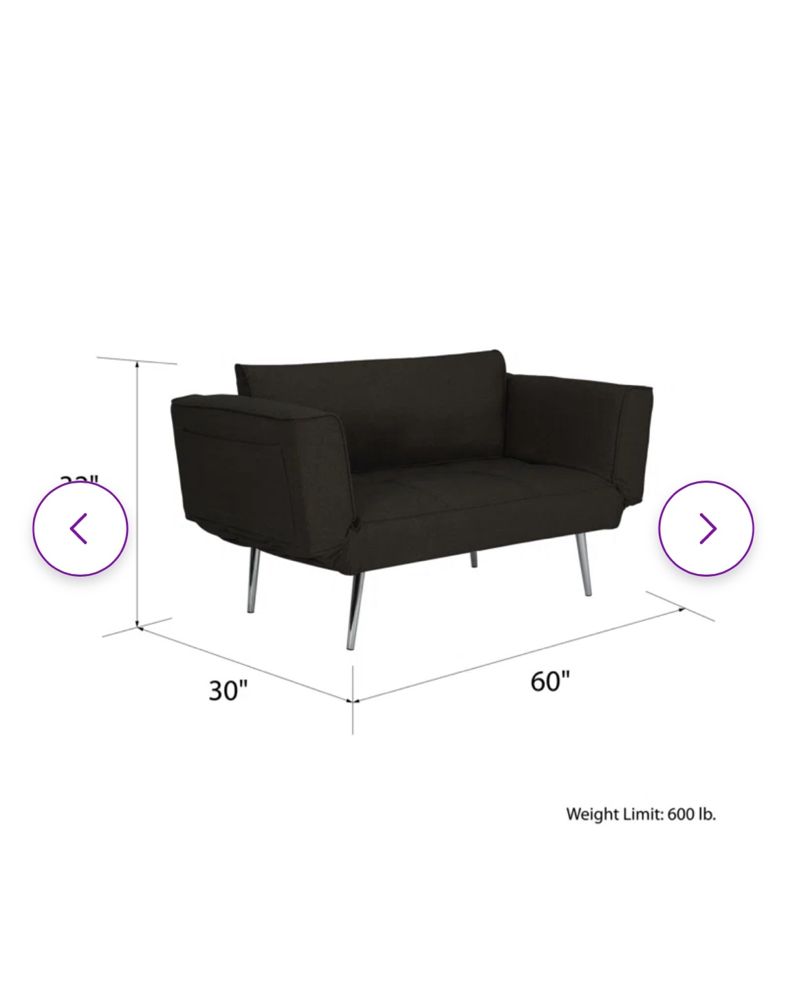 Convertible Futon Sofa - photo 3