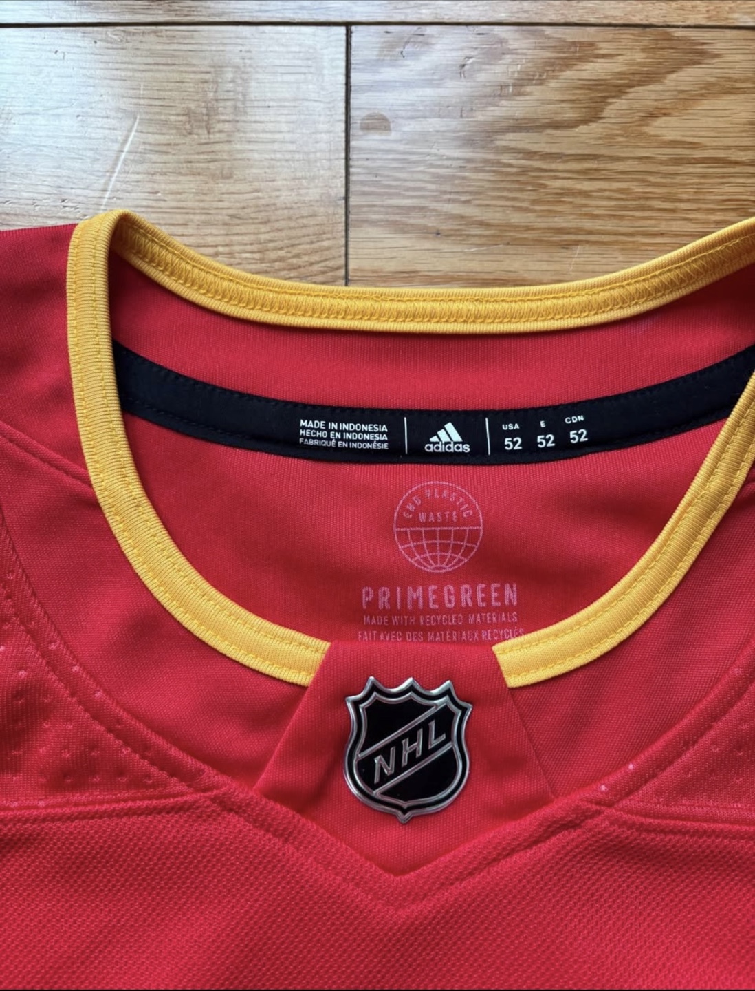 Jonathan Huberdeau Autographed Flames Jersey-size 52-Brand New - photo 4