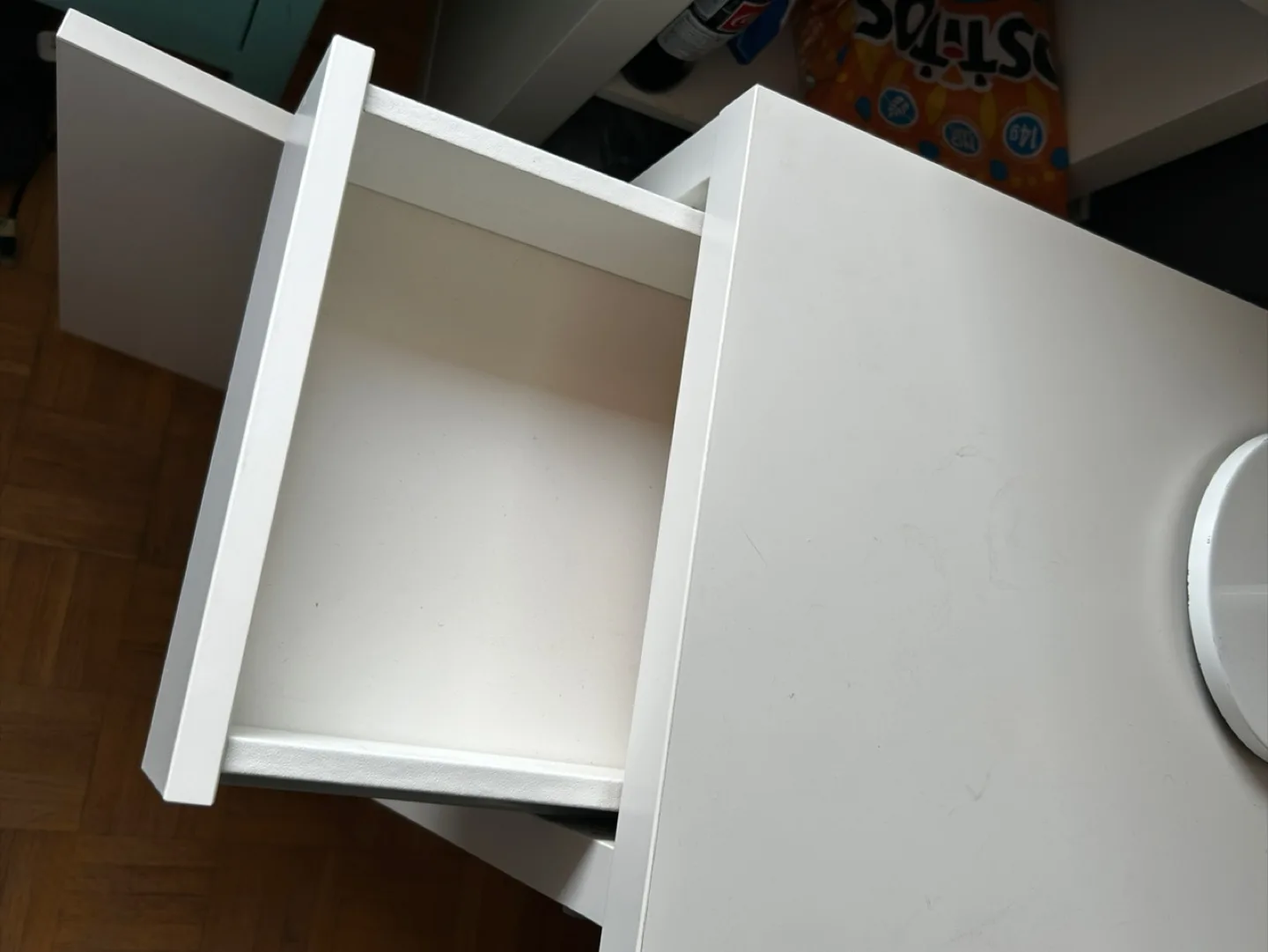 White Desk with Drawer and Cabinet image indicator(5)