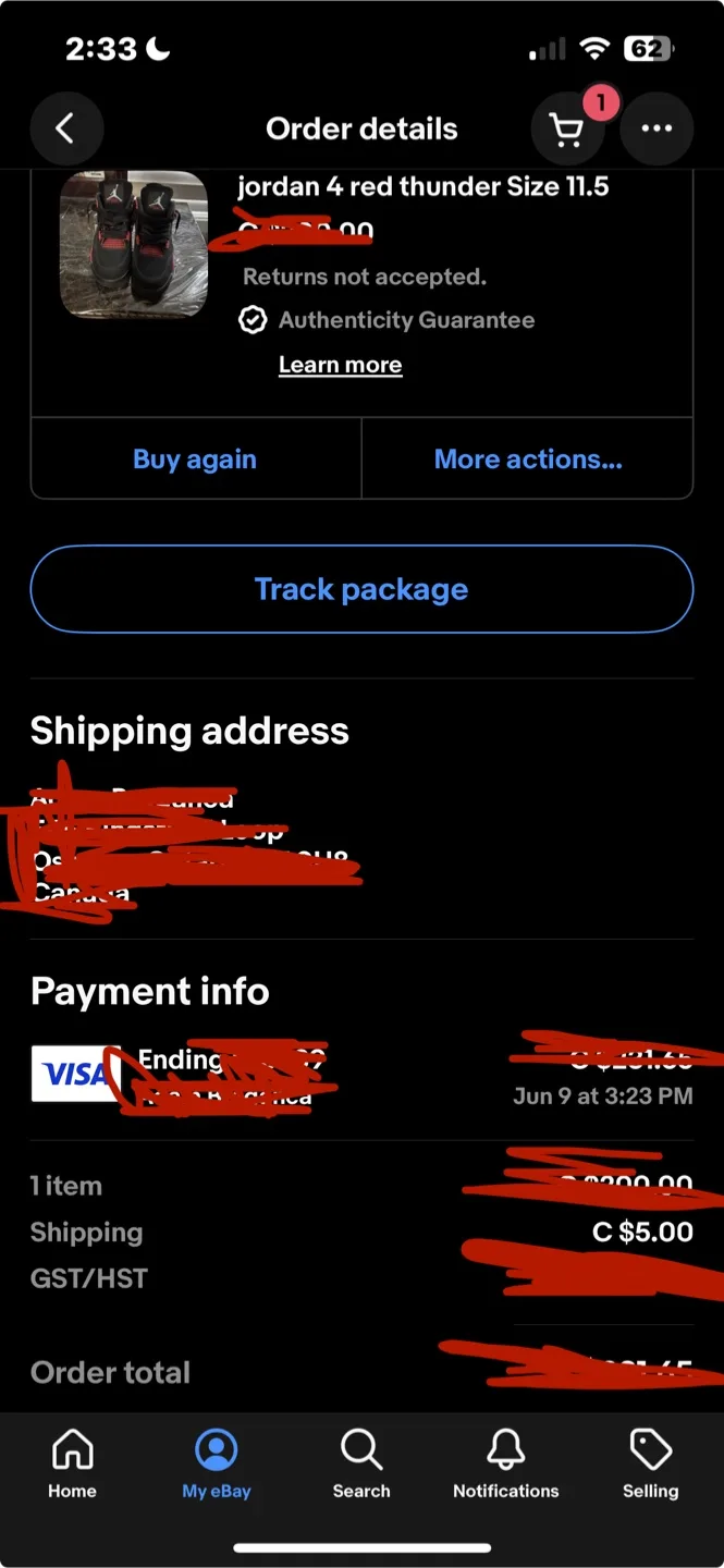 Jordan 4 Red Thunder Size 11.5 image indicator(8)