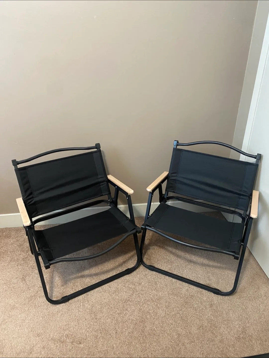 2 new foldable, lightweight outdoor chairs thumbnail