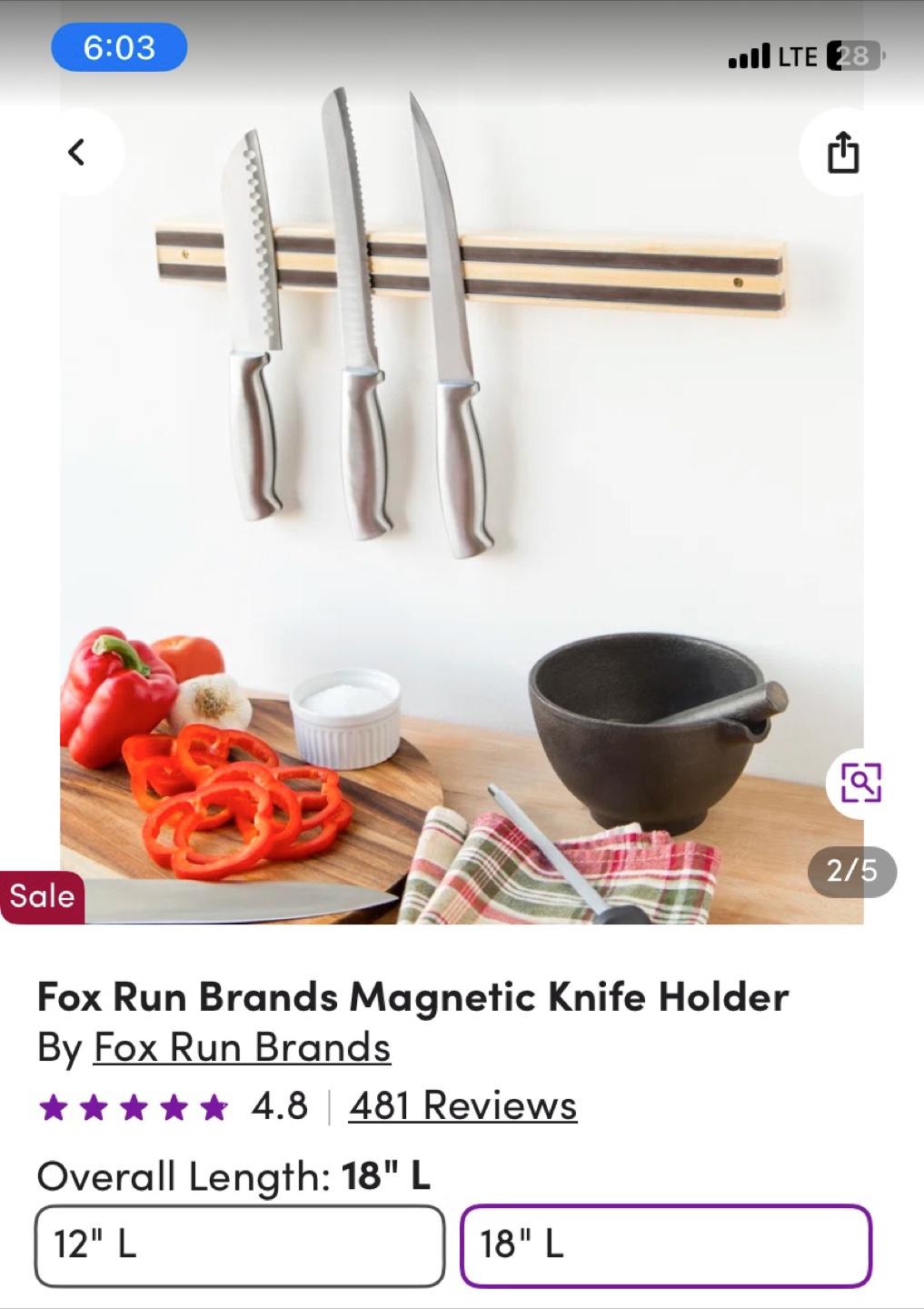 Magnetic Knife Holder - photo 2