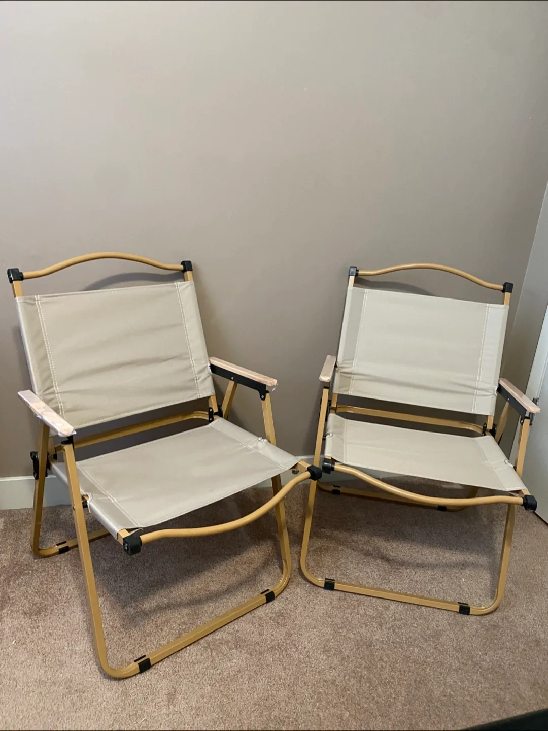 2 New outdoor lightweight folding chairs thumbnail