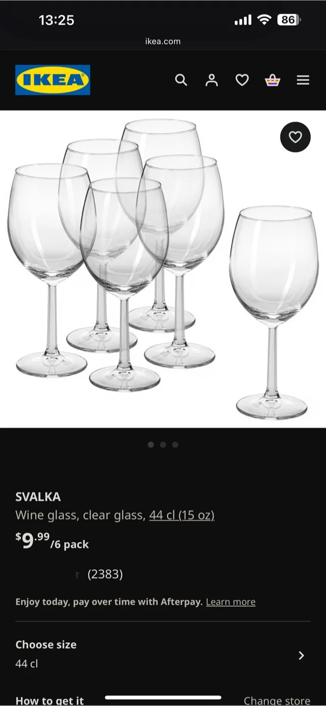 IKEA SVÅLKA Glassware Set thumbnail