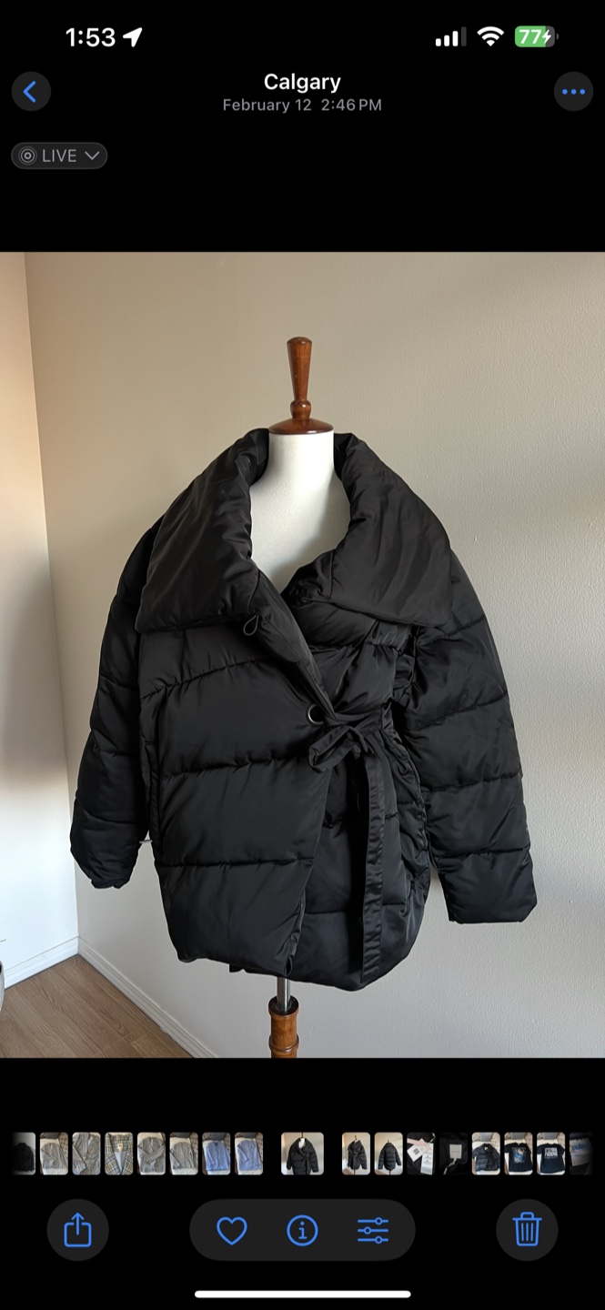 Avec Les Filles Black Puffer Jacket