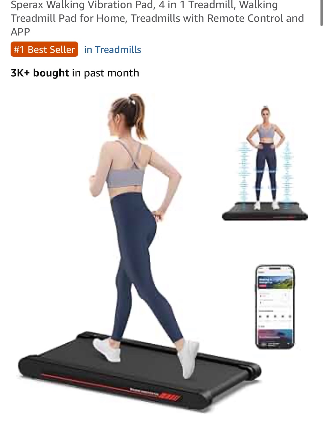 Sperax Walking Treadmill - photo 3