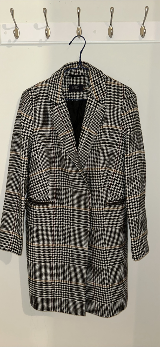 M&S Plaid Coat