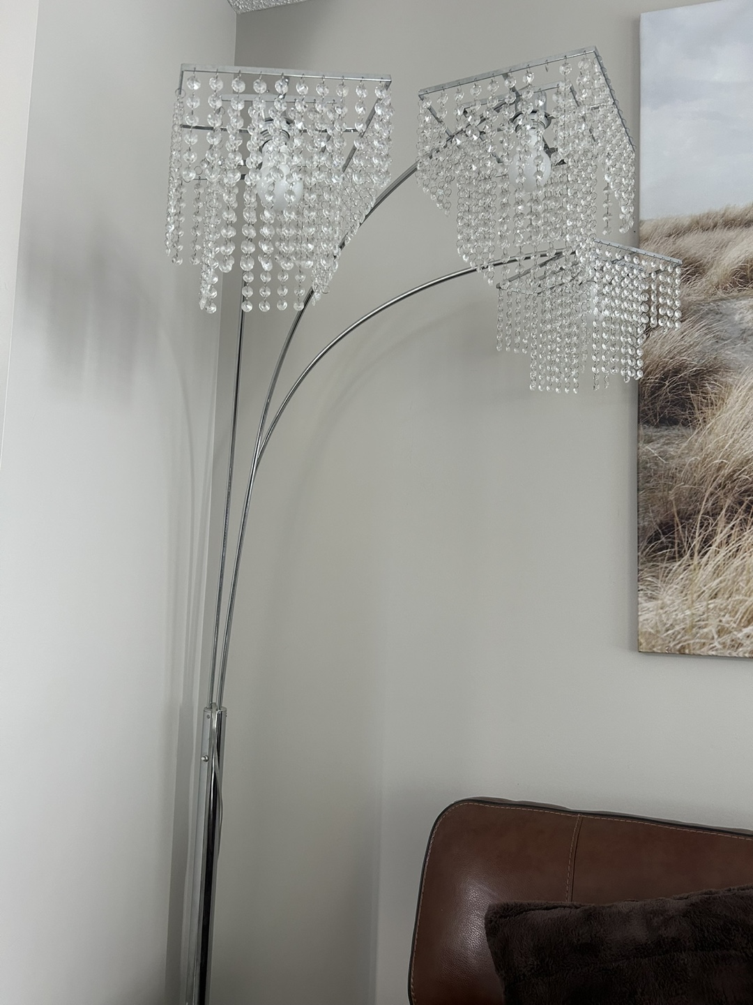 Triple-Light Crystal Floor Lamp - photo 5
