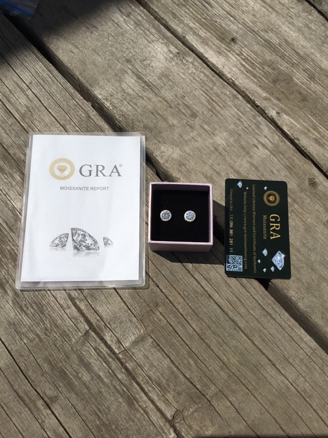 6.5mm Moissanite Earrings - GRA Certified