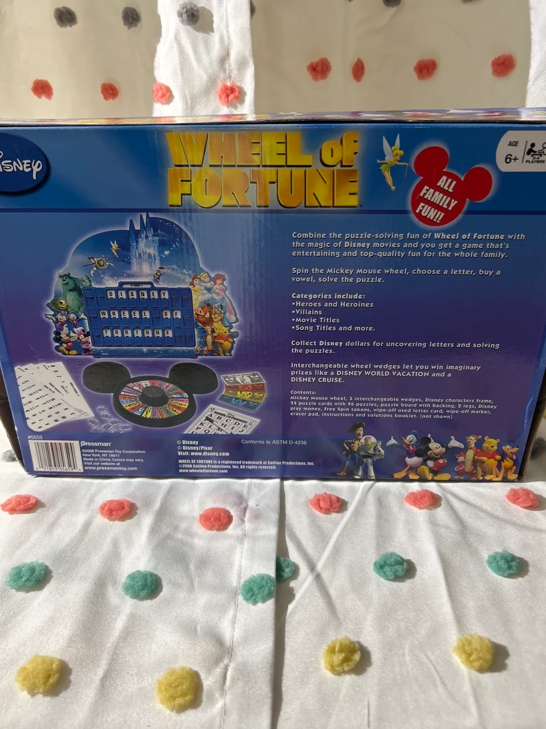 Disney Wheel of Fortune Board Game image indicator(2)