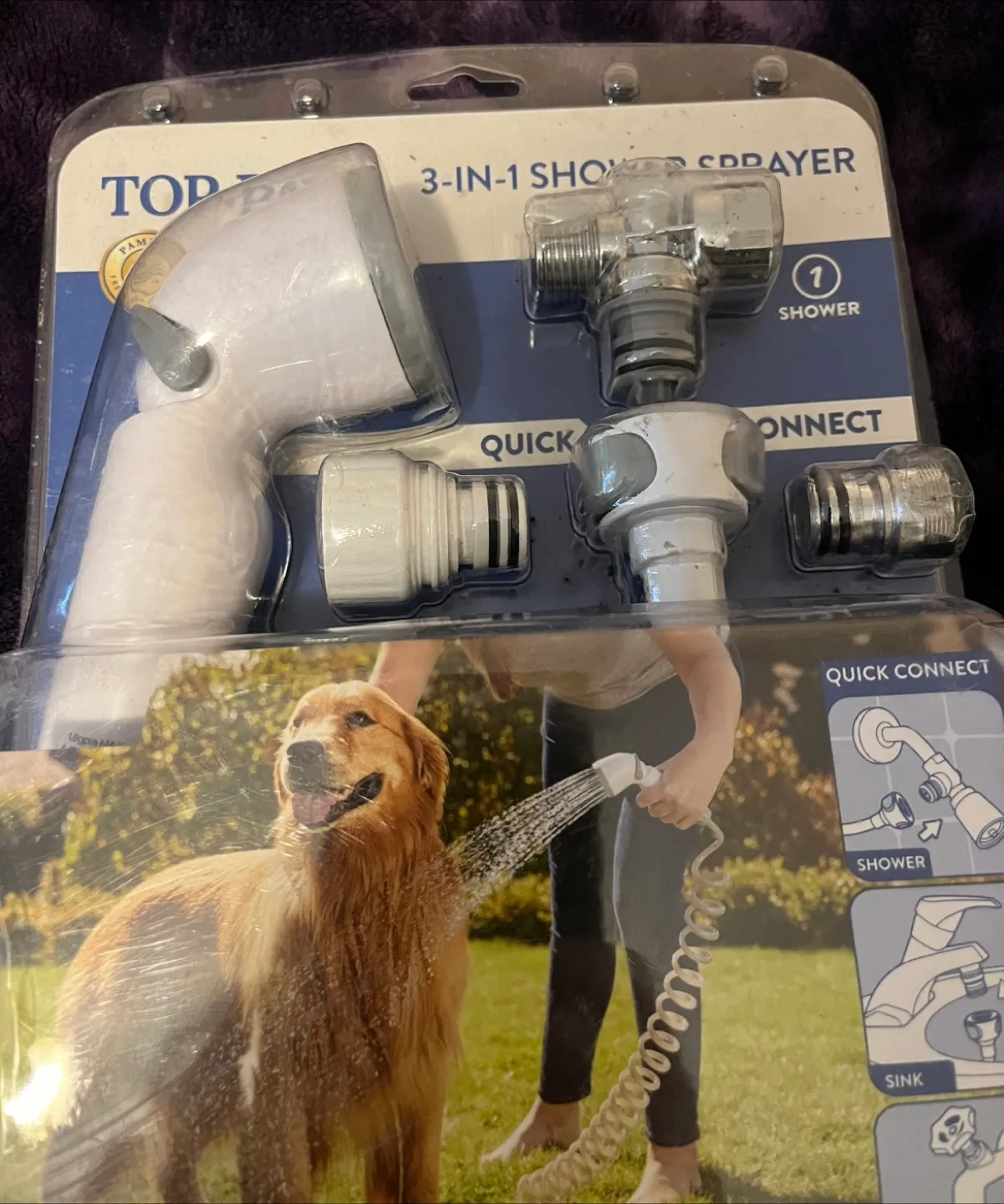 Top Paw 3-in-1 Faucet/Shower Sprayer image indicator(2)