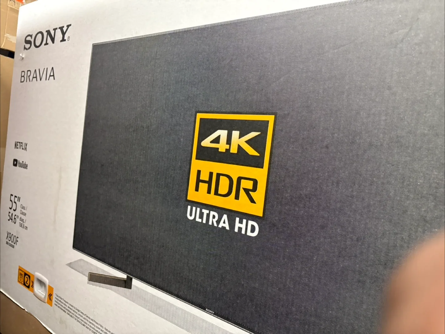 Sony Bravia 55" 120Hz 4K HDR Ultra HD TV XBR55X900F thumbnail