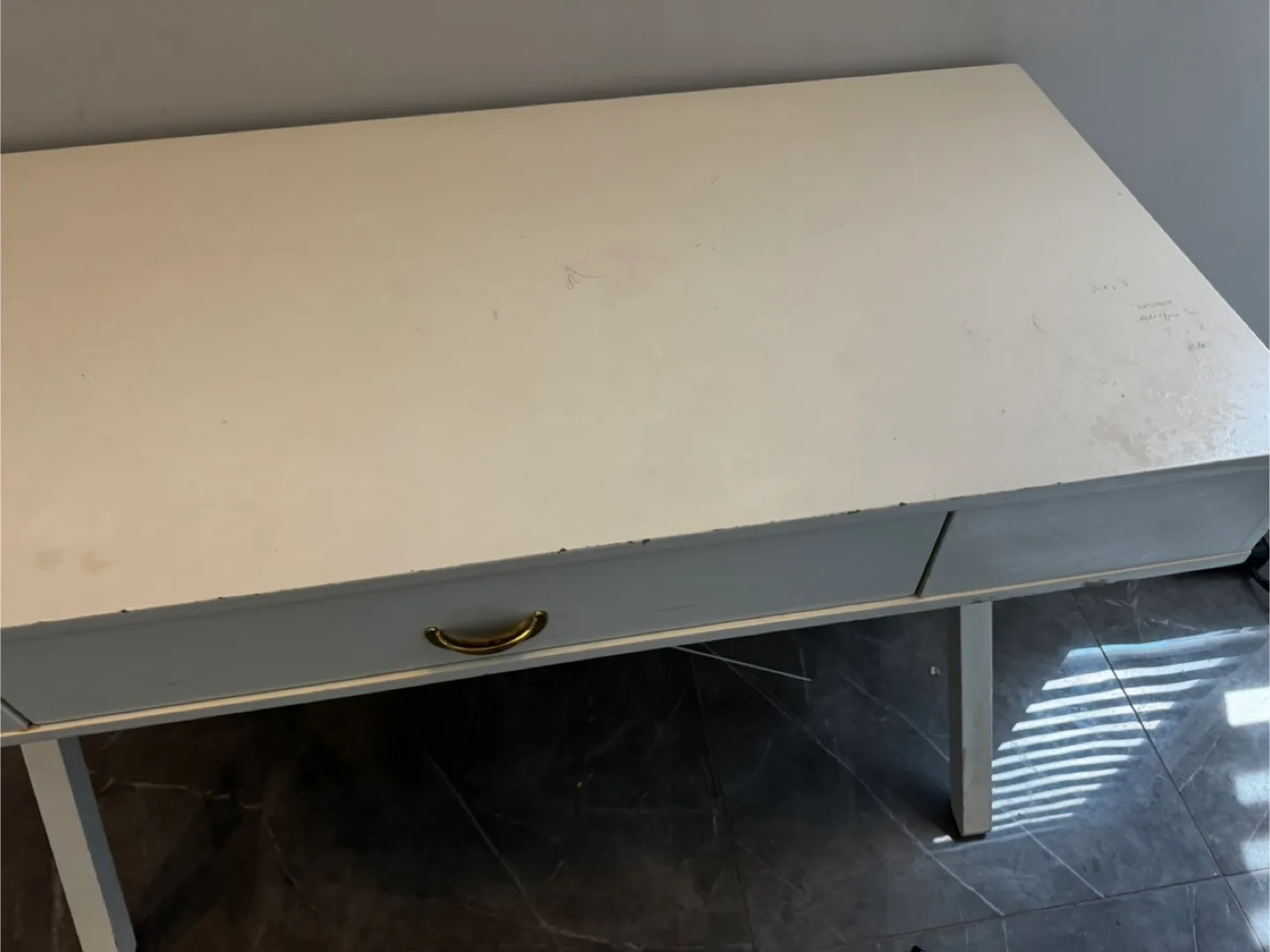 White desk with drawer/ vanity 110cmx50 cm image indicator(6)