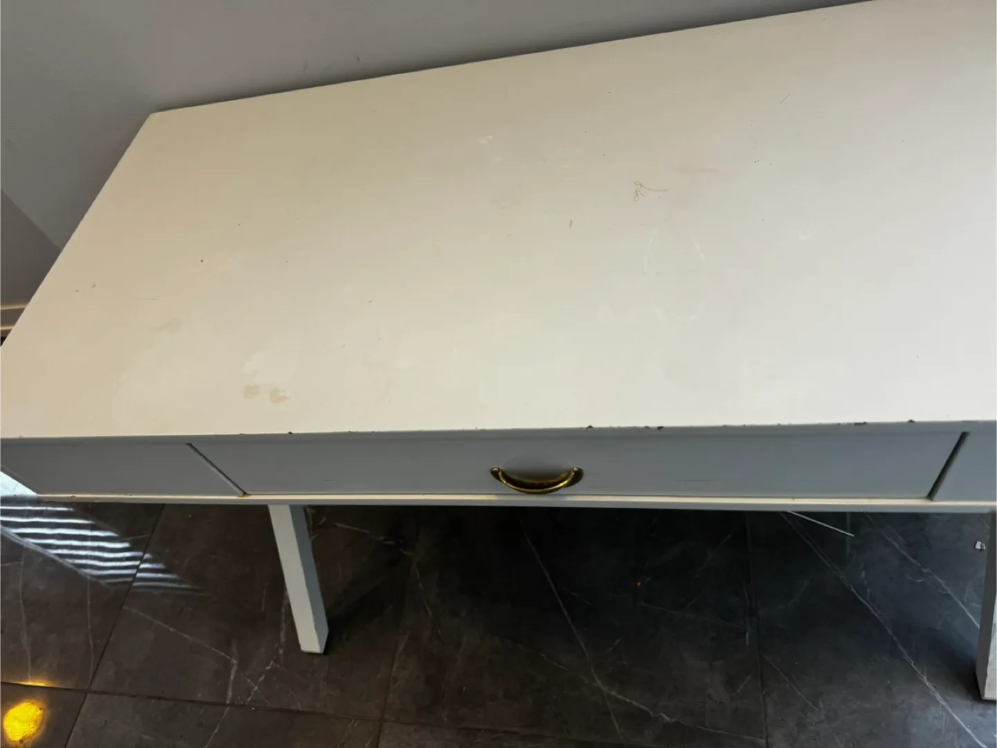 White desk with drawer/ vanity 110cmx50 cm image indicator(5)
