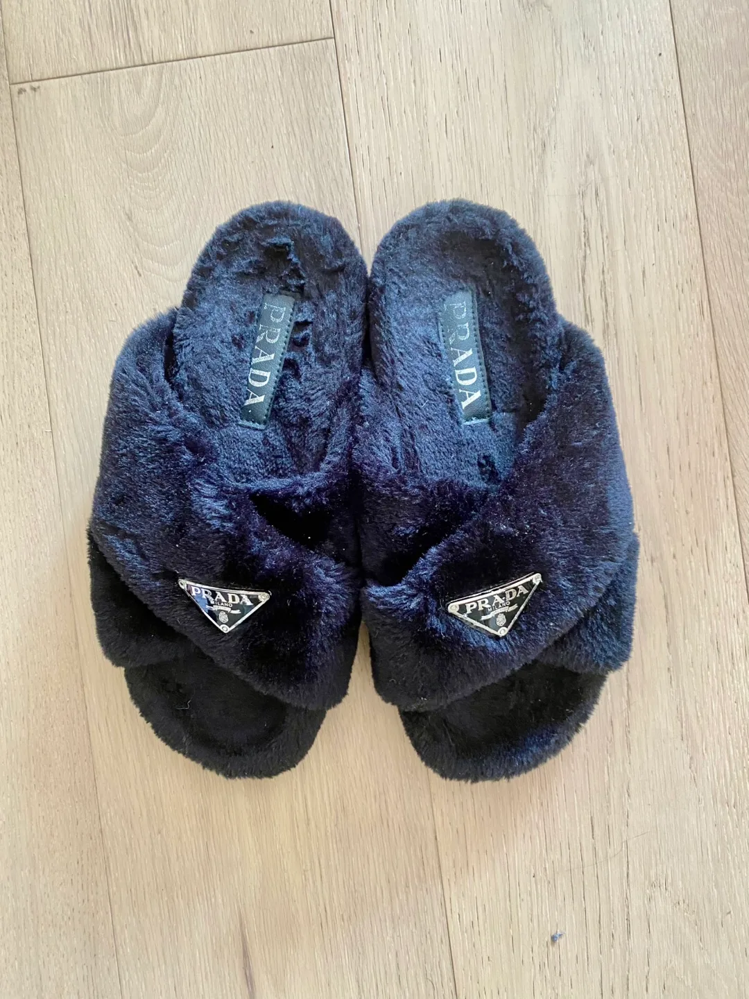 Black Fluffy Slippers thumbnail