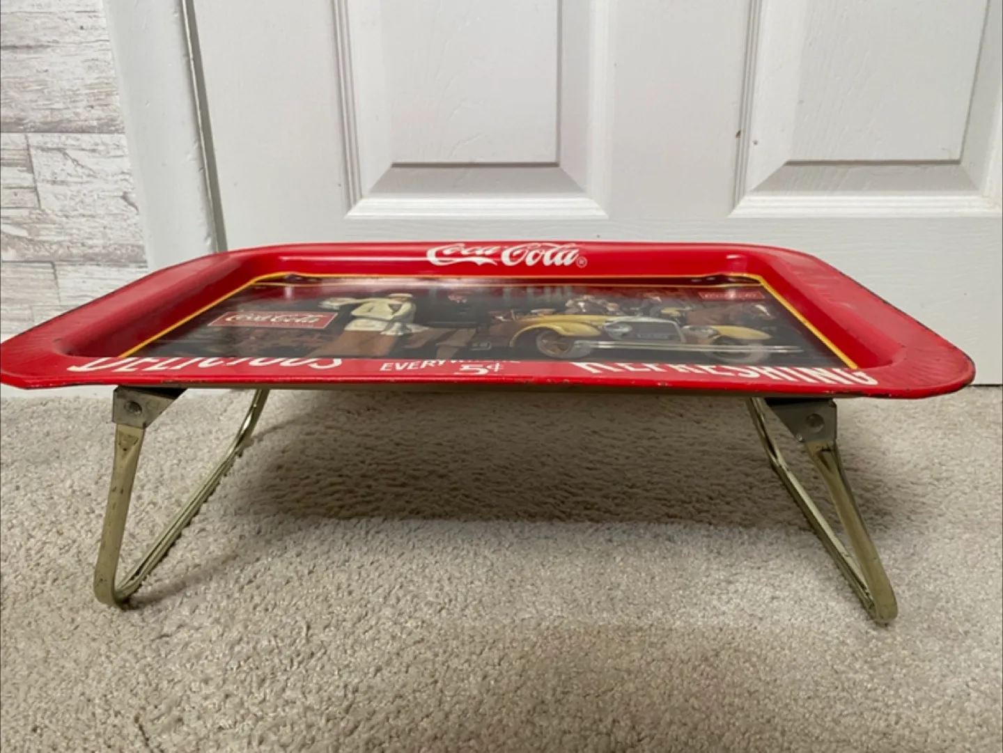 Vintage 1980’s Coca-Cola "Touring Car" Tray! image indicator(2)