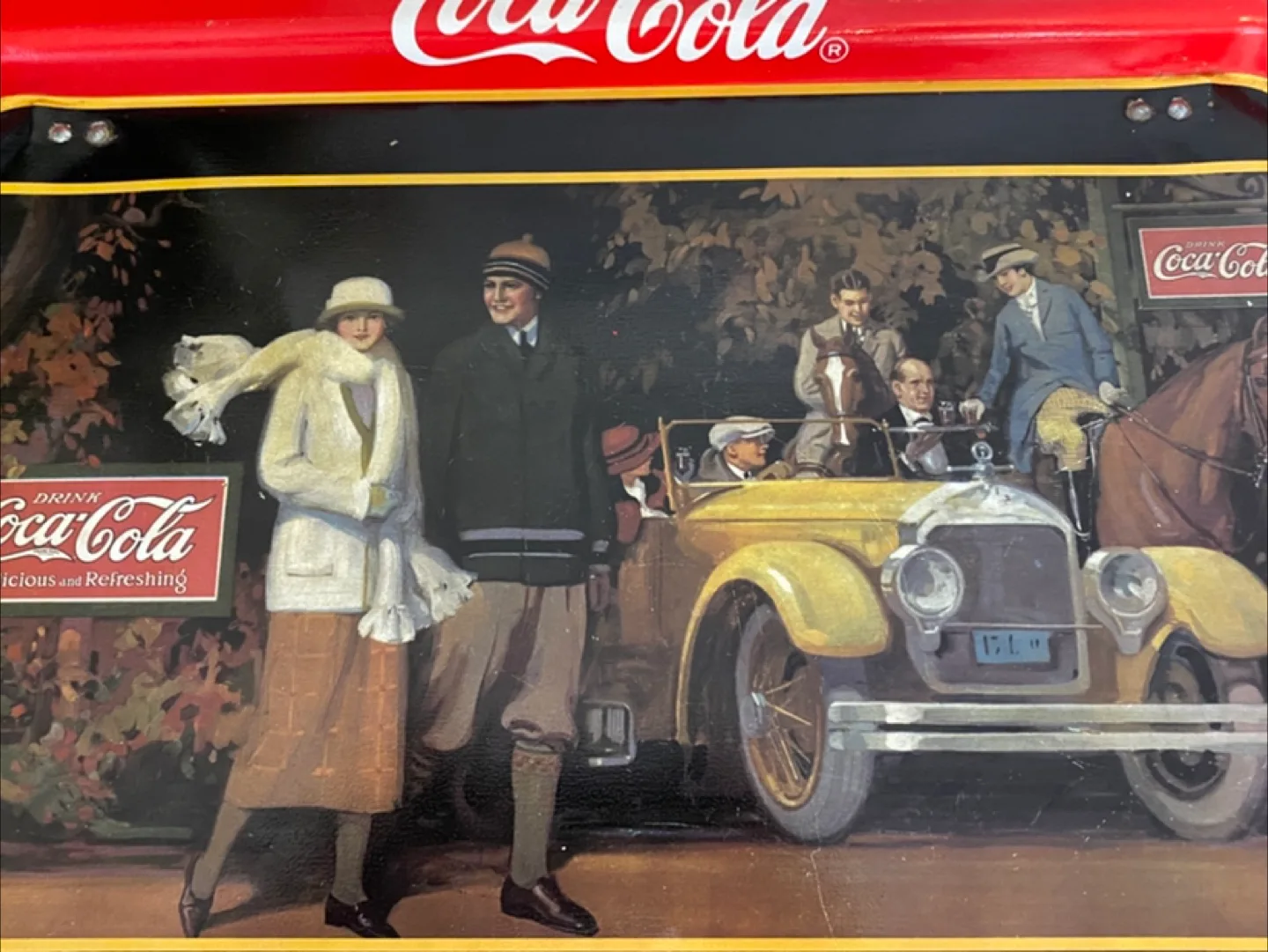 Vintage 1980’s Coca-Cola "Touring Car" Tray! image indicator(3)
