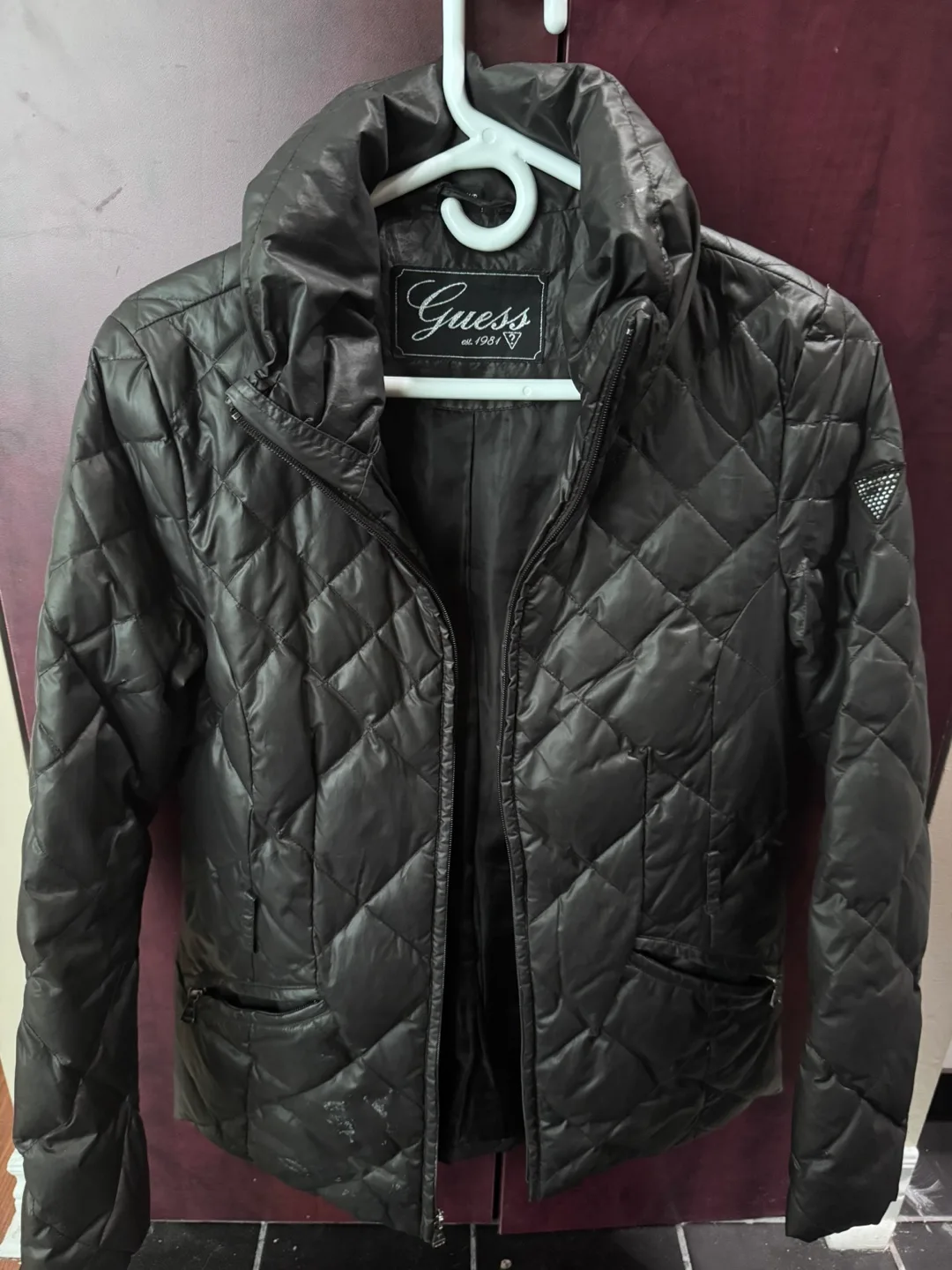 Guess Quilted Black Jacket (must go by June 25th) thumbnail