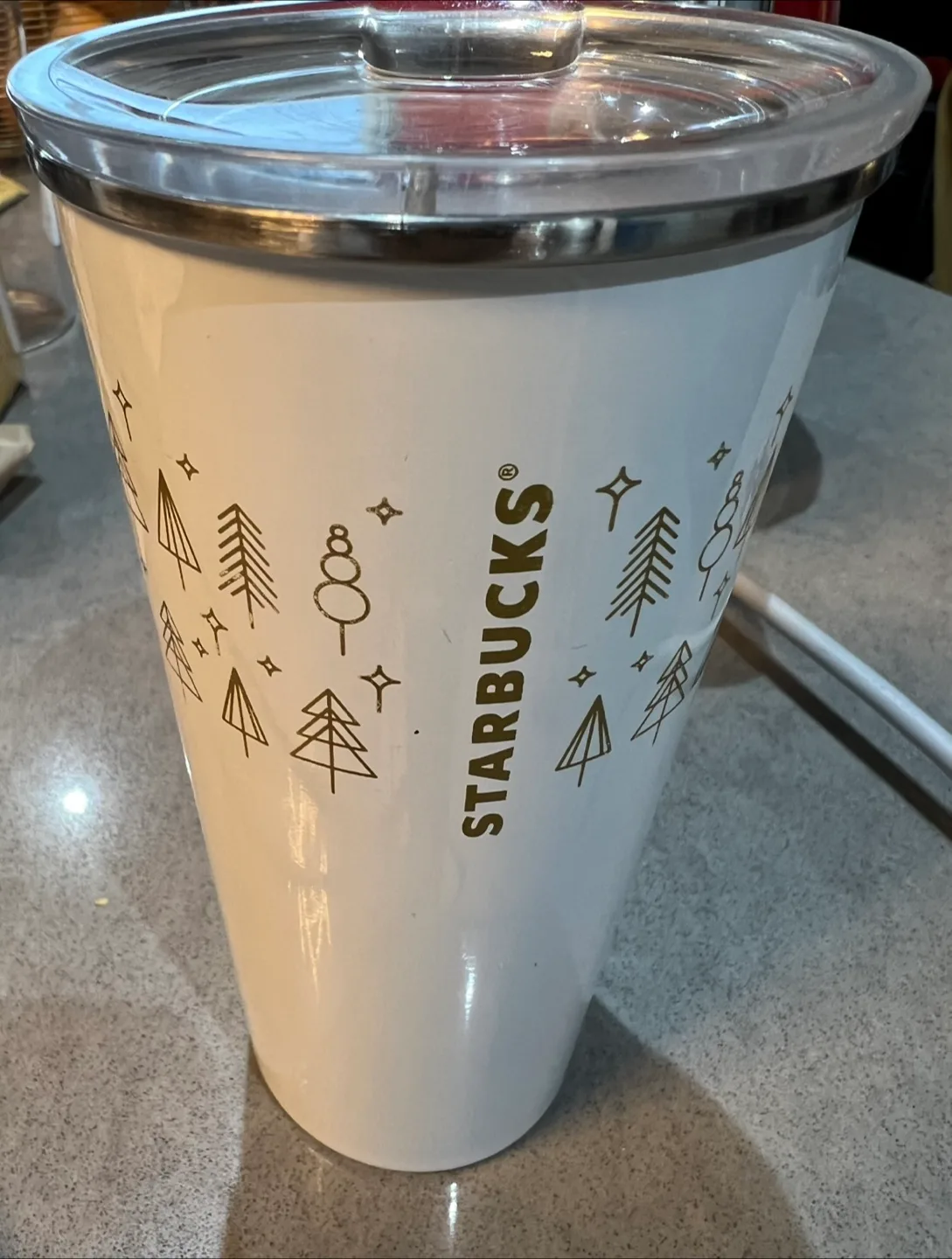 Starbucks White Tumbler thumbnail