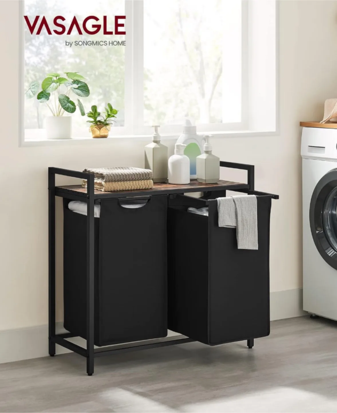 VASAGLE Laundry Hamper, Laundry Basket, Laundry Sorter thumbnail