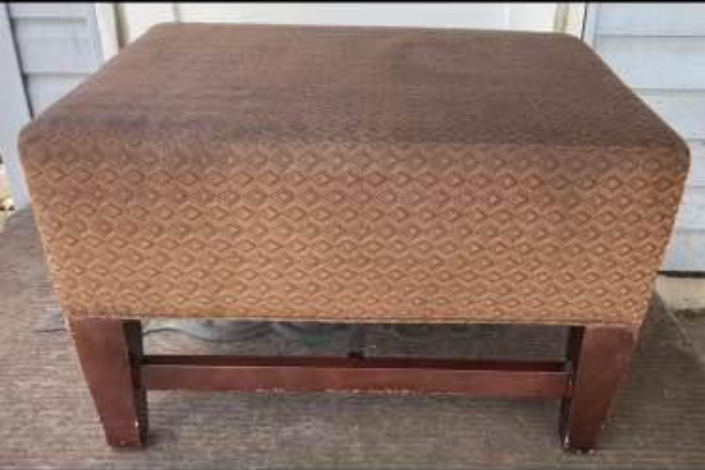 Brown Square Ottoman - photo 2